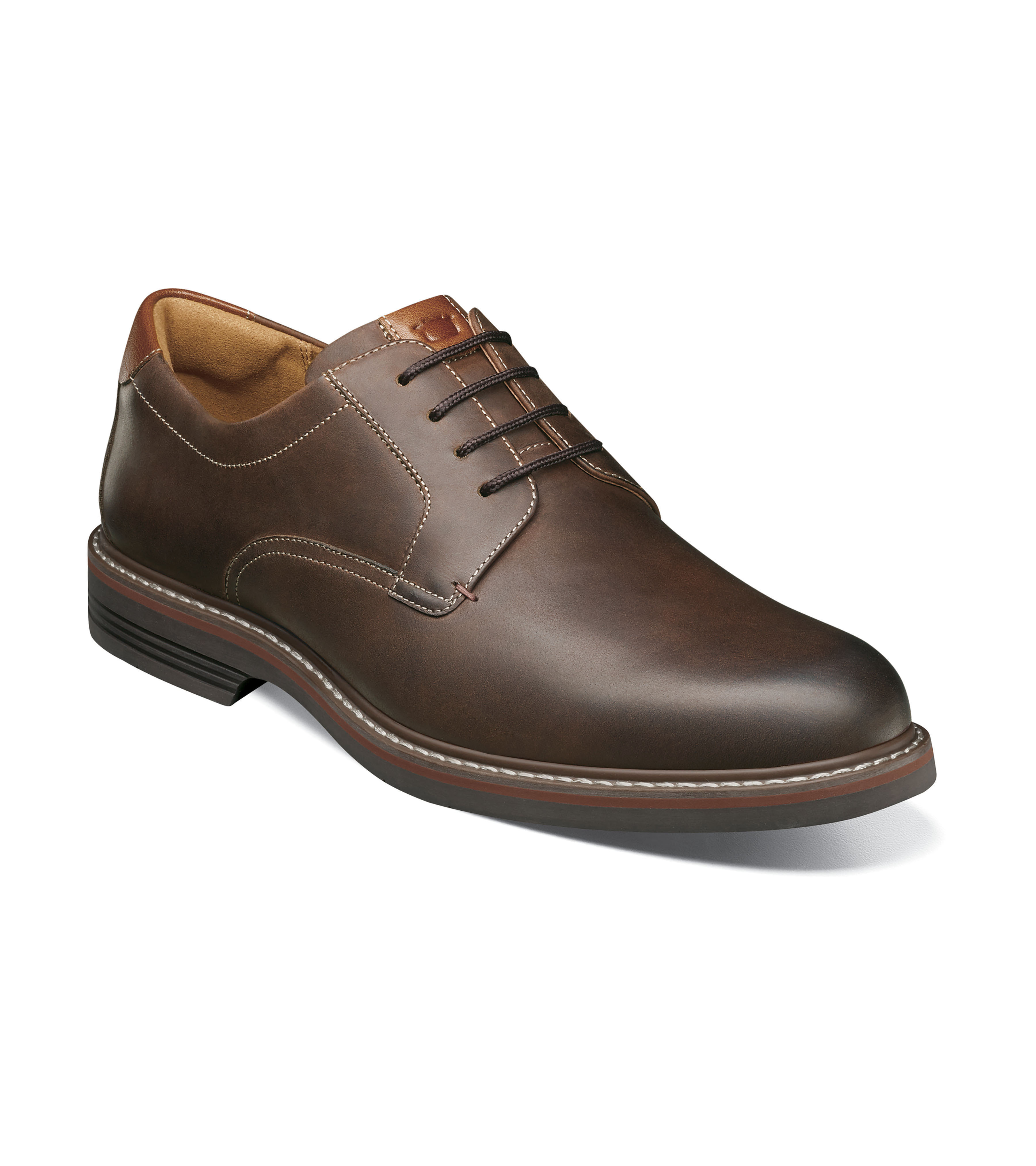 ZAPATOS NORWALK PLAIN TOE OXFORD CAFE - 1