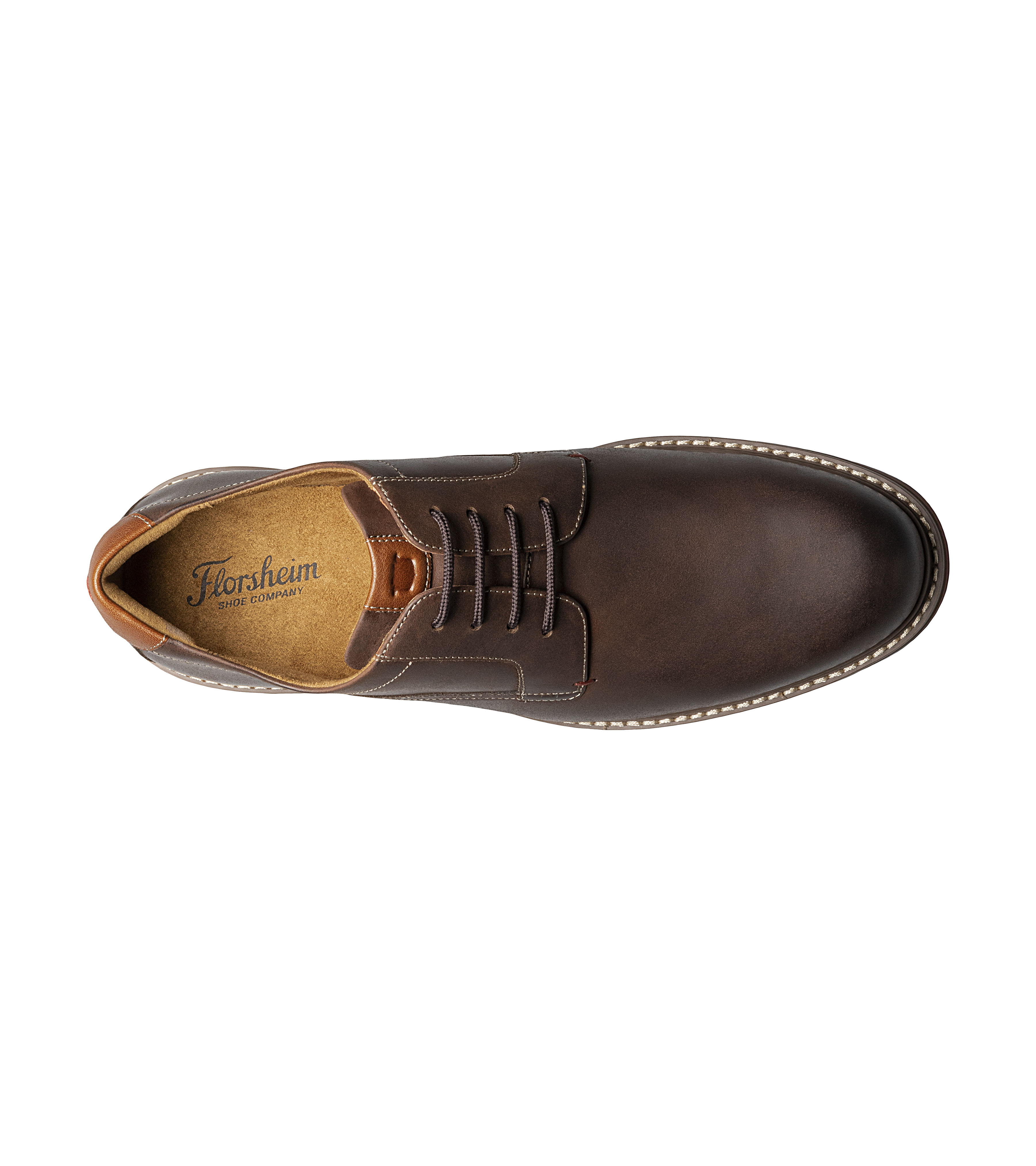 ZAPATOS NORWALK PLAIN TOE OXFORD CAFE - 6