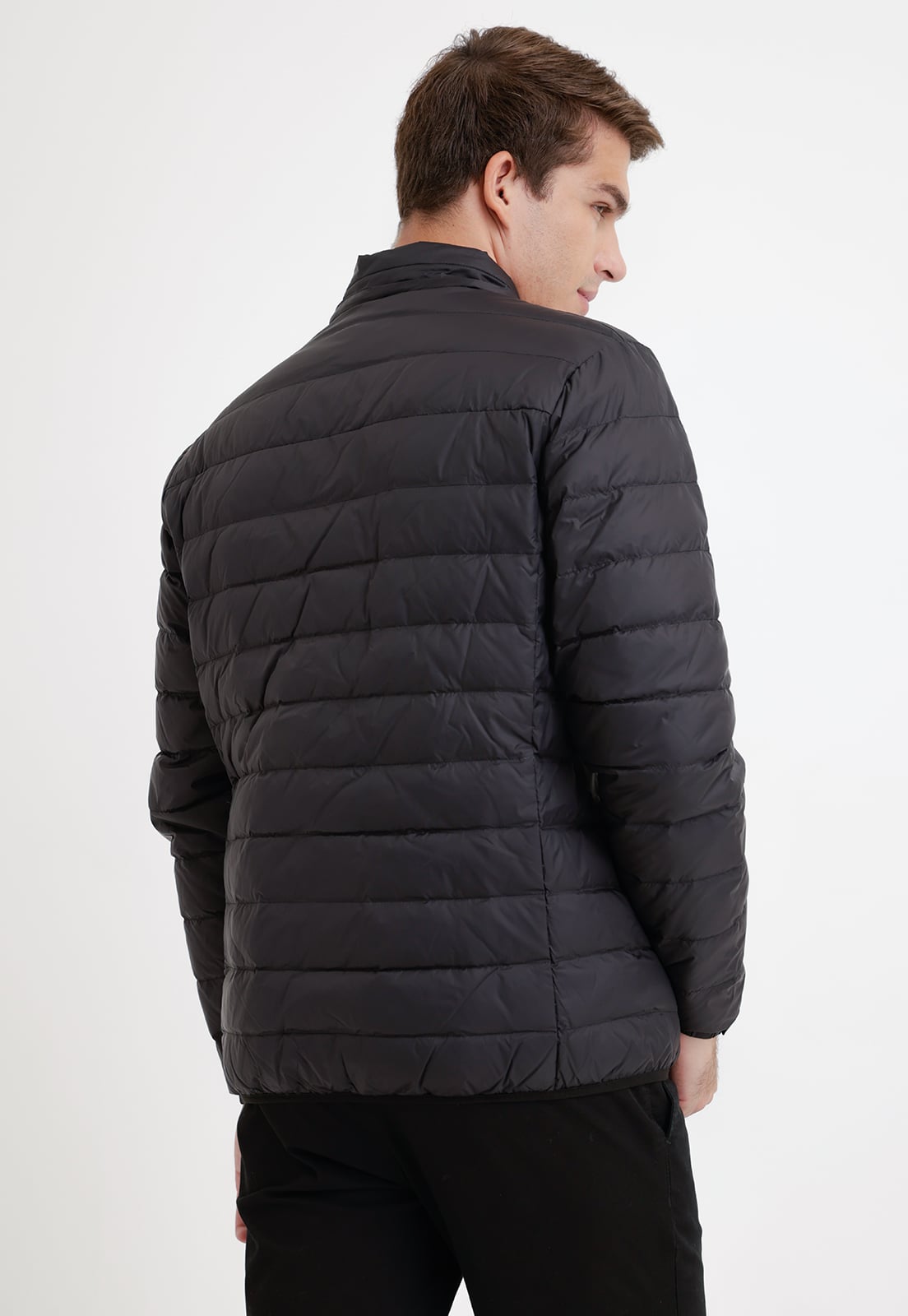 PARKA HOMBRE ACOLCHADA PLUMA NEGRO - 2