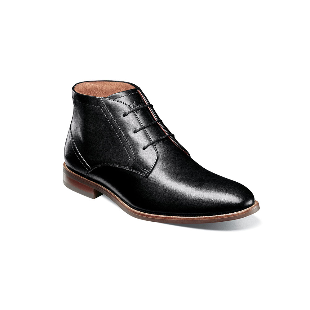 BOTÍNES NEGRO RUCCI PLAIN TOE CHUKKA BOOT CASUAL - 1