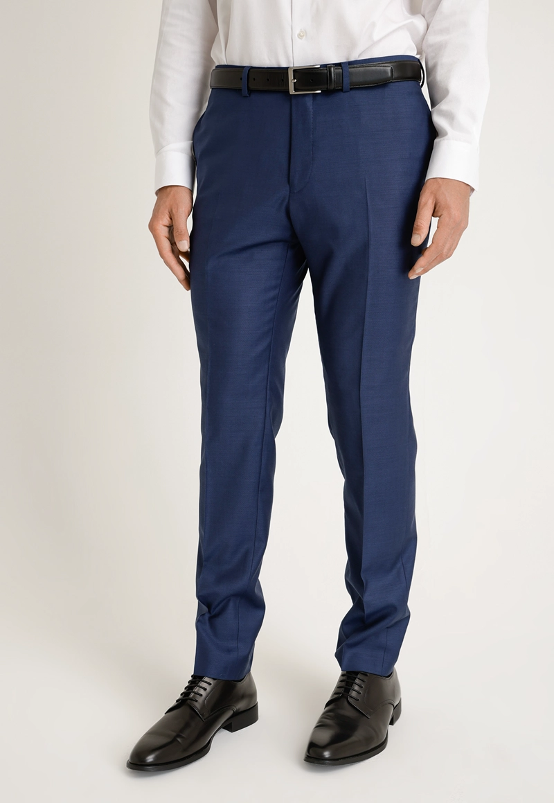 PANTALON FORMAL LISO AZUL THE WILLOW SLIM - 1