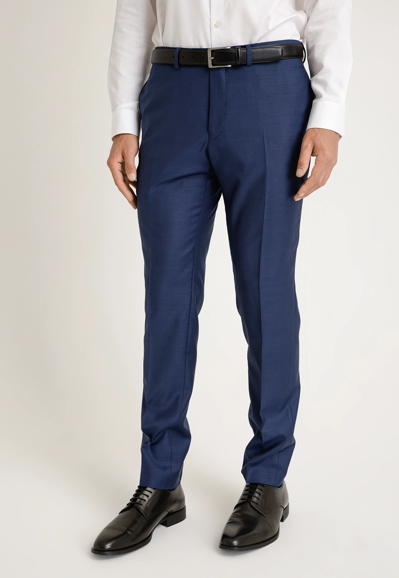 PANTALON FORMAL LISO AZUL THE WILLOW SLIM - 1