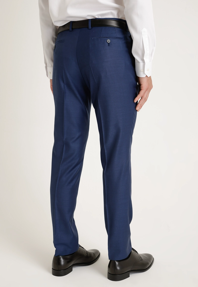 PANTALON FORMAL LISO AZUL THE WILLOW SLIM - 2