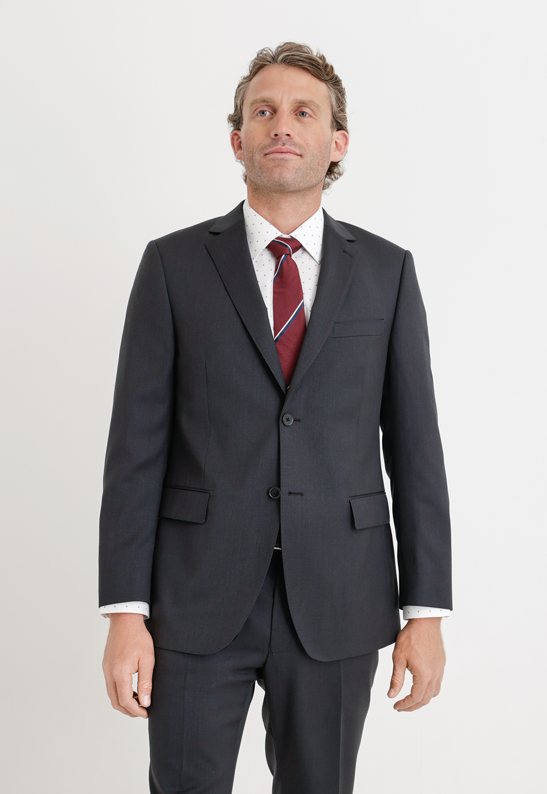 CHAQUETA FORMAL HOMBRE LANA S100'S LISO REGULAR MIX&COLOR MARENGO - 1