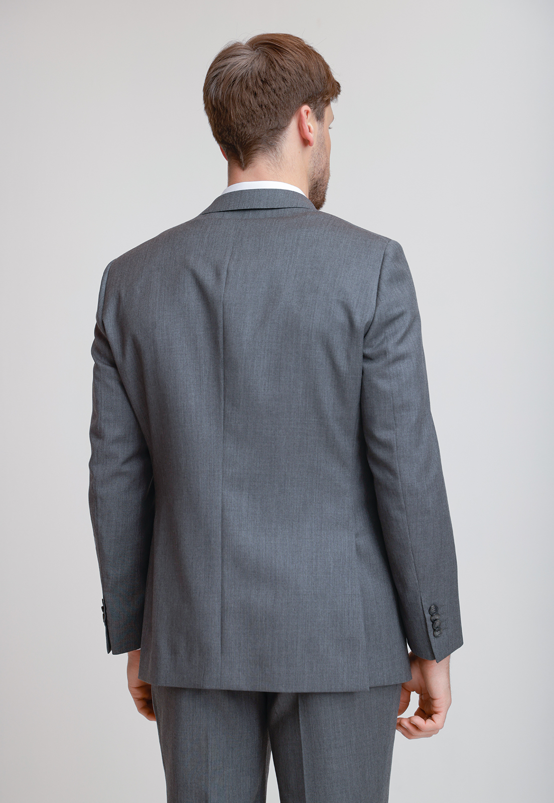 CHAQUETA FORMAL HOMBRE LANA S100'S LISO SLIM MIX&COLOR MARENGO - 2