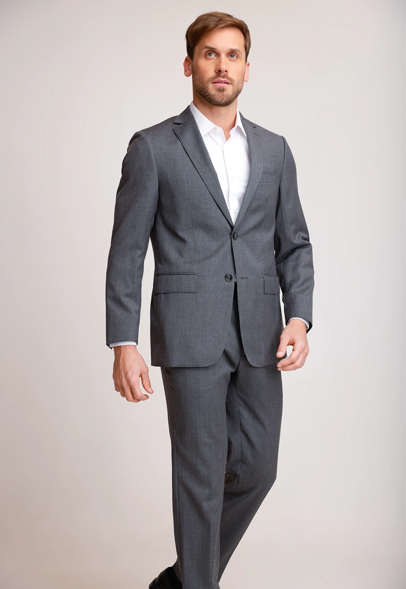 CHAQUETA FORMAL HOMBRE LANA S100'S LISO SLIM MIX&COLOR MARENGO - 4