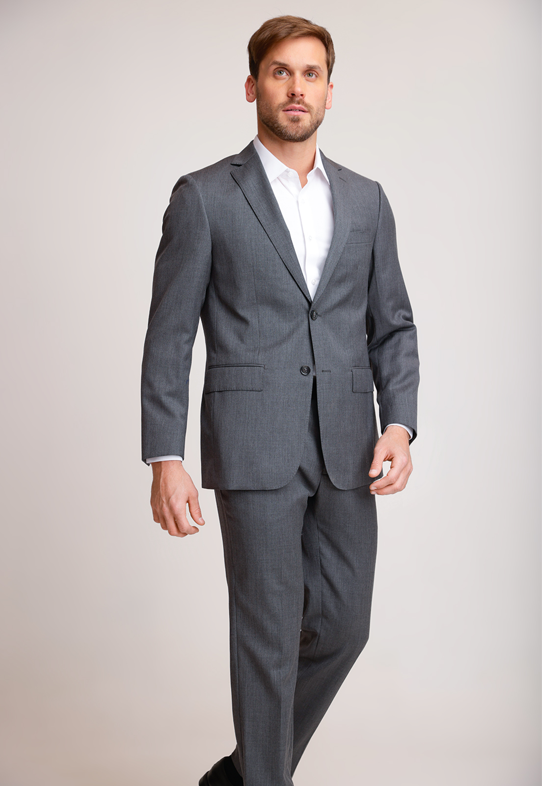 CHAQUETA FORMAL HOMBRE LANA S100'S LISO SLIM MIX&COLOR MARENGO - 4