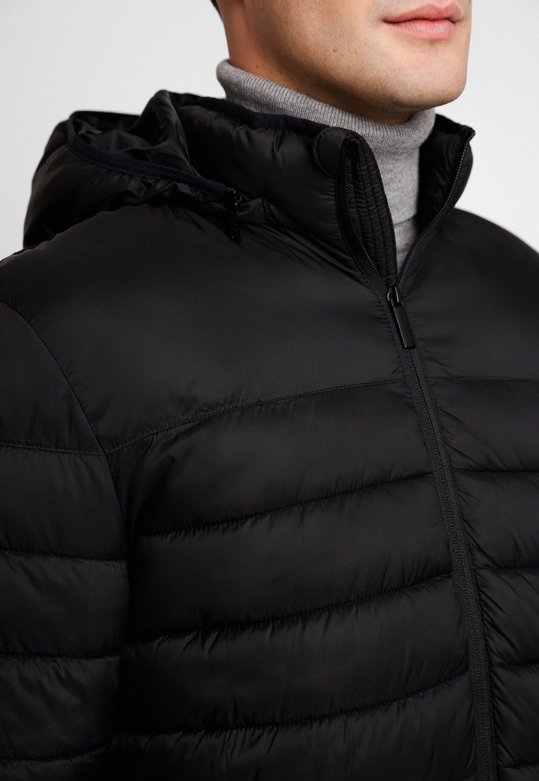 PARKA LIGERA ACOLCHADA NEGRA PERRY ELLIS - 3