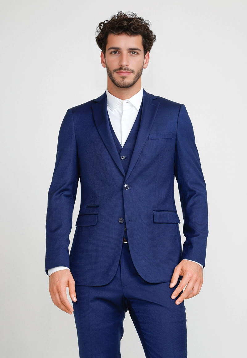 CHAQUETA FORMAL HOMBRE SUIT SEPARATE AZUL MEDIO THE WASHABLE VS - 1