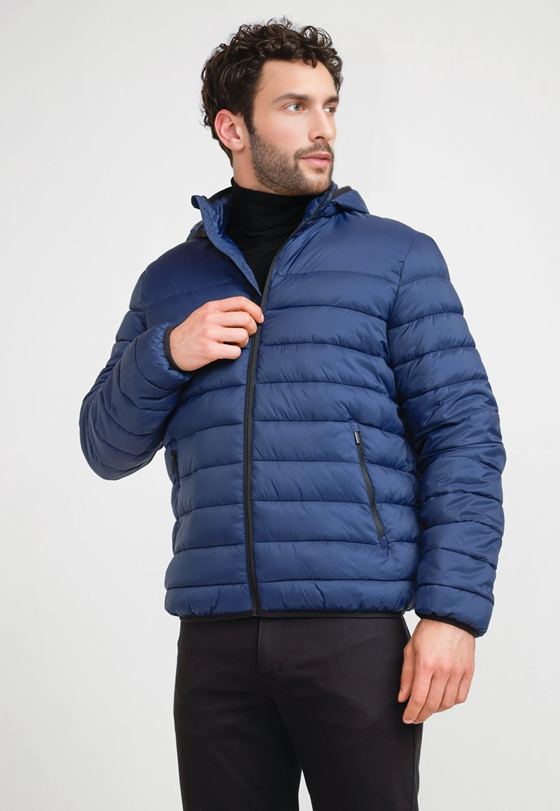 PARKA LIGERA ACOLCHADA AZUL - 1