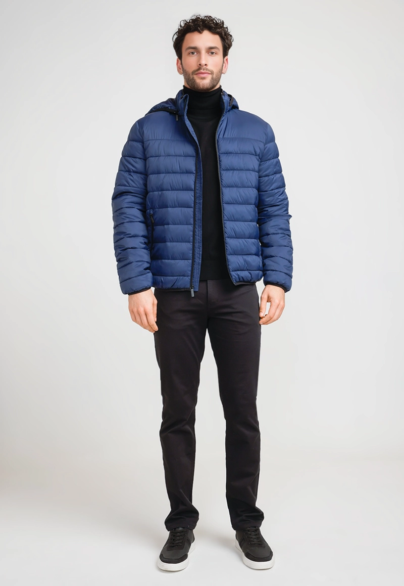 PARKA LIGERA ACOLCHADA AZUL - 4