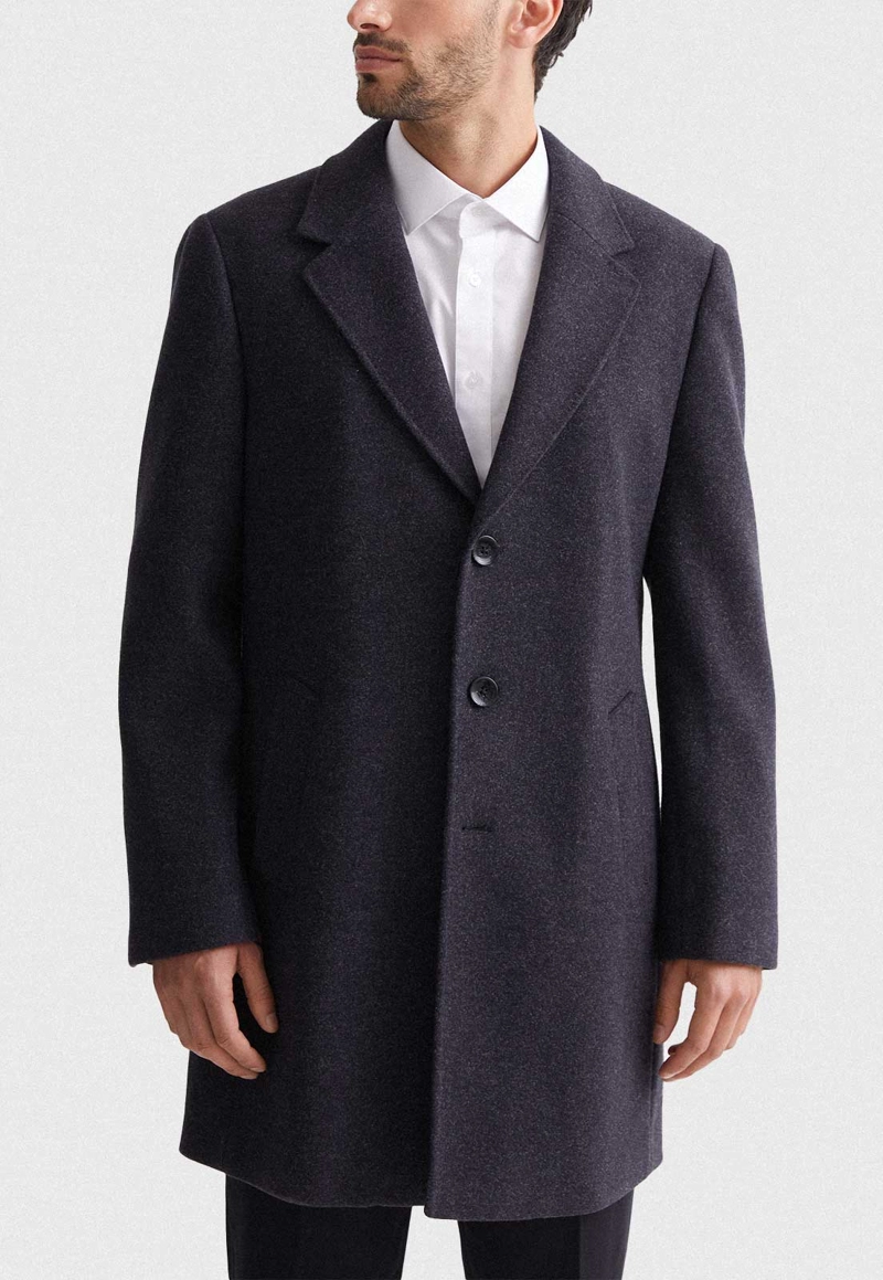 ABRIGO HOMBRE CLASICO GRIS INV - 1