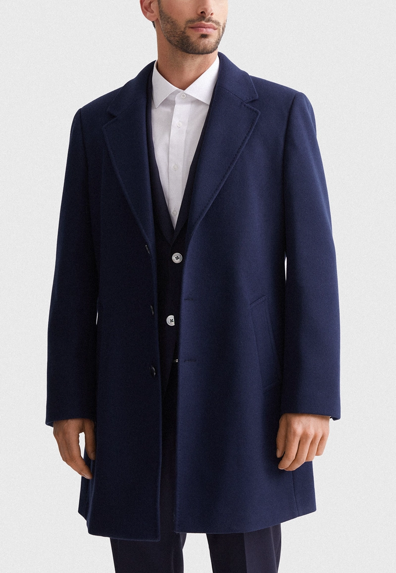 ABRIGO HOMBRE CLASICO NAVY - 1