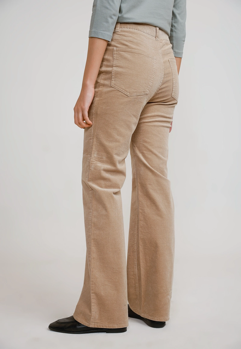 PANTALÓN ALGODÓN MUJER CANADIENNE BEIGE ISHANG - 2