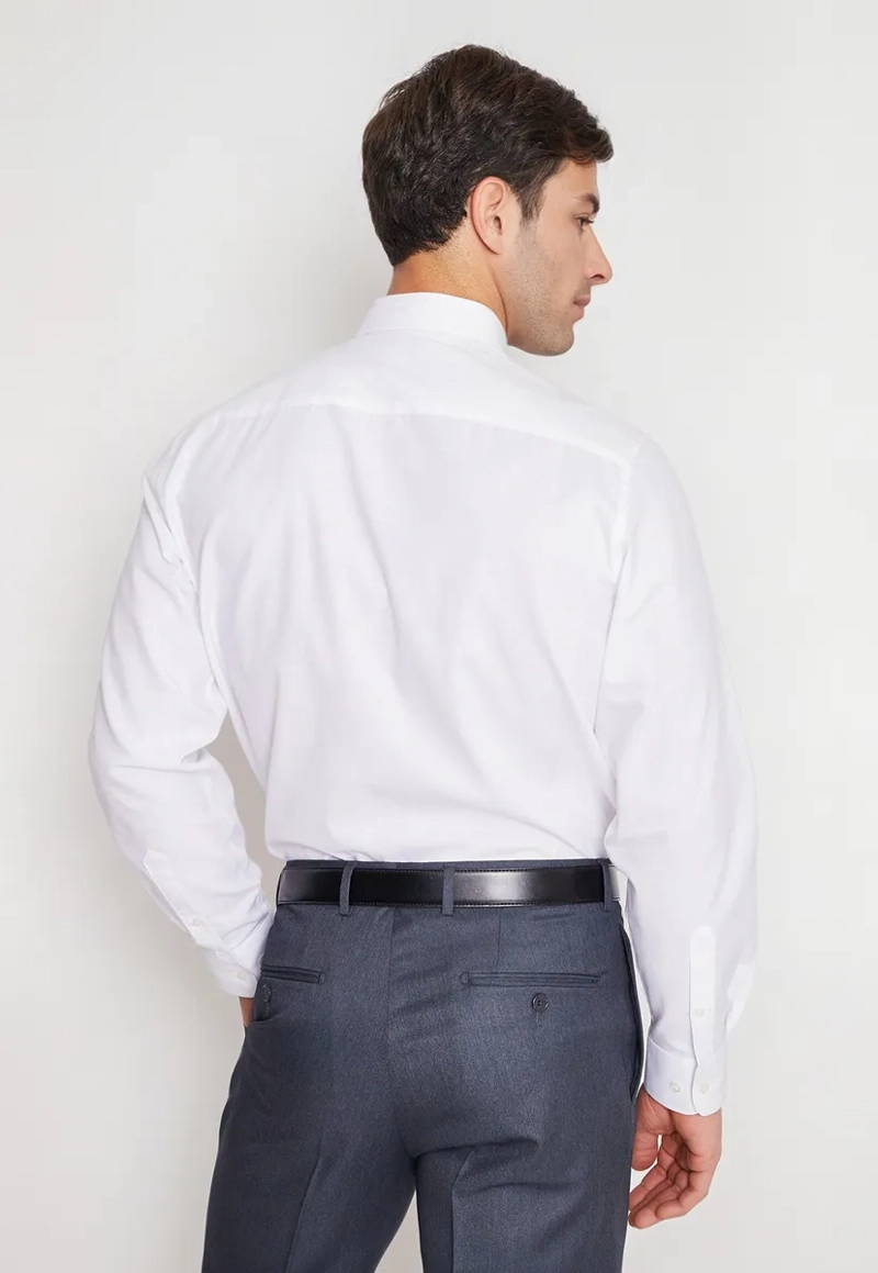 CAMISA FORMAL HOMBRE REGULAR OXFORD BLANCO - 2