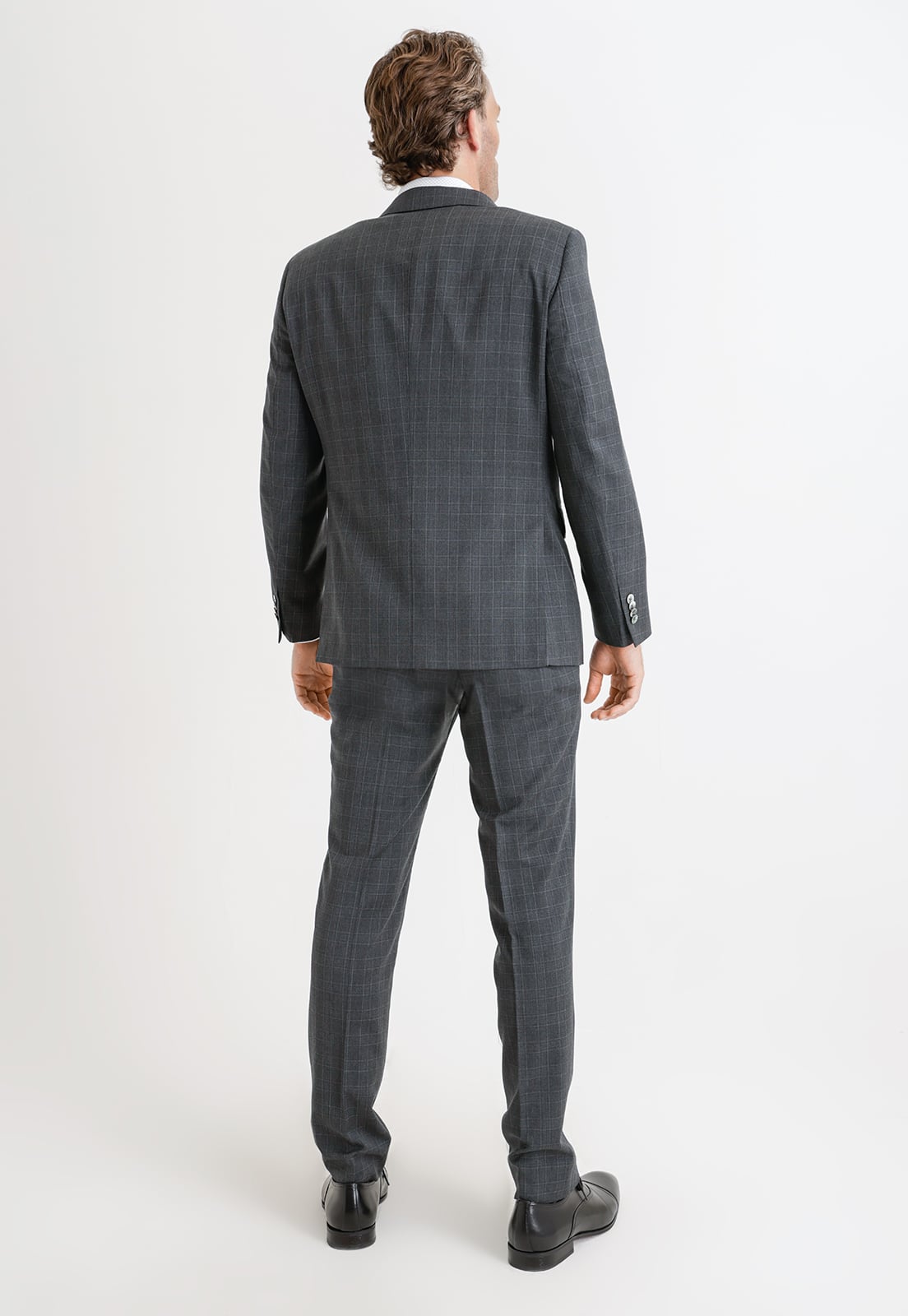 TRAJE FORMAL HOMBRE LANA S140'S FANTASIA SLIM LUXURY GRIS - 2