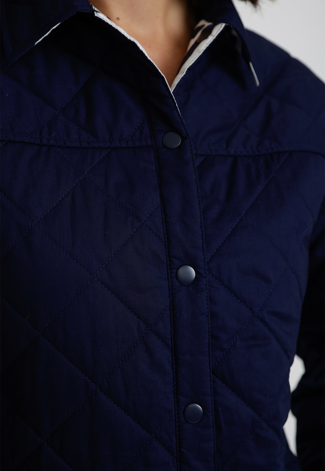 CHAQUETA REVERSIBLE DE MUJER LINES INDIGO - 5