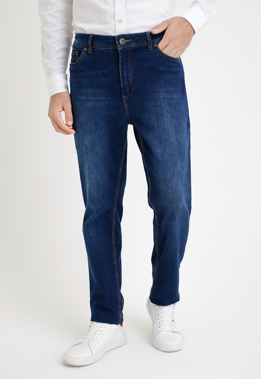 JEANS HOMBRE SLIM FIT METROPOLI ALGODON AZUL MEDIO - 1