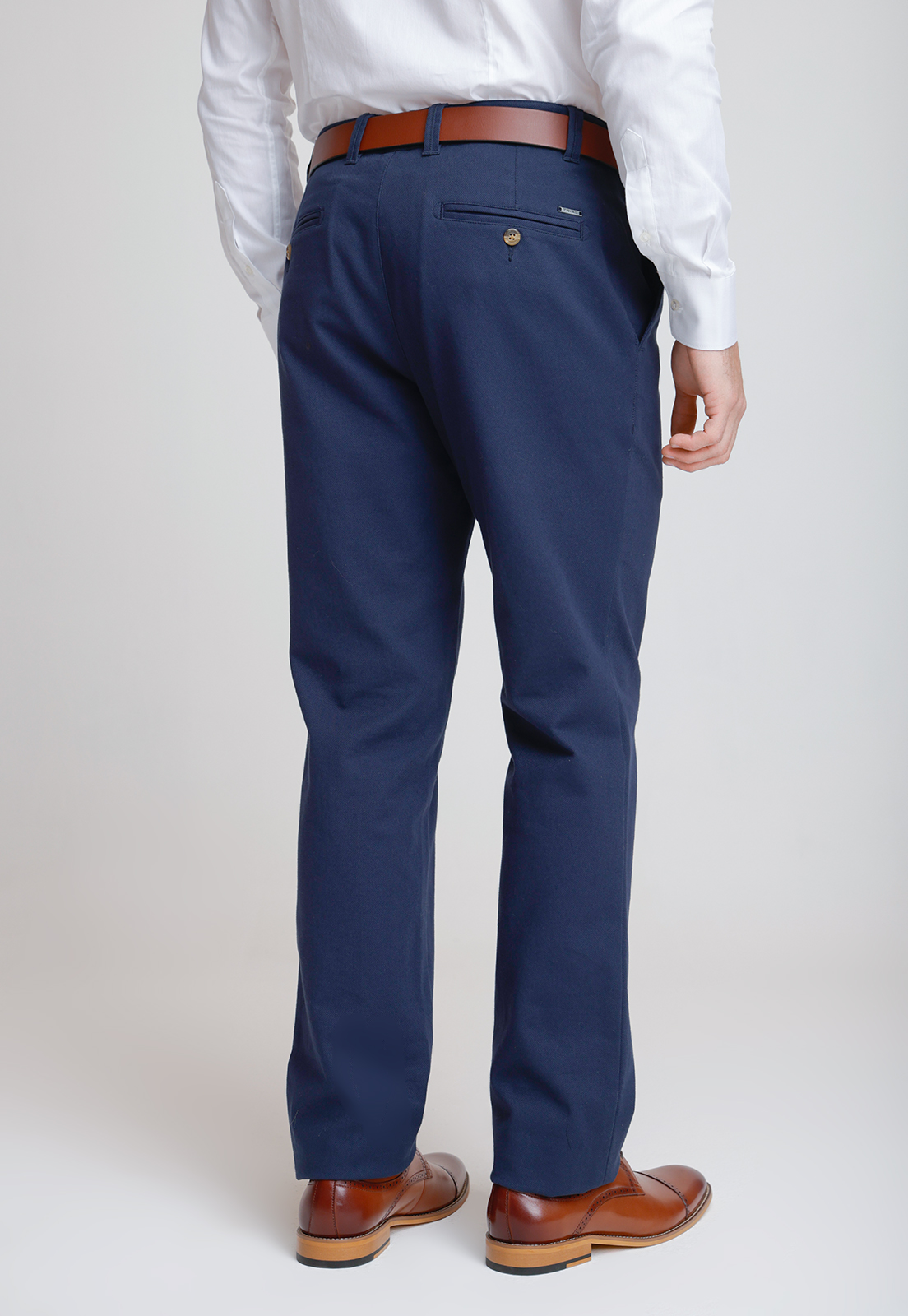 PANTALON HOMBRE SLIM FIT VILAS ALGODON AZUL MARINO - 2