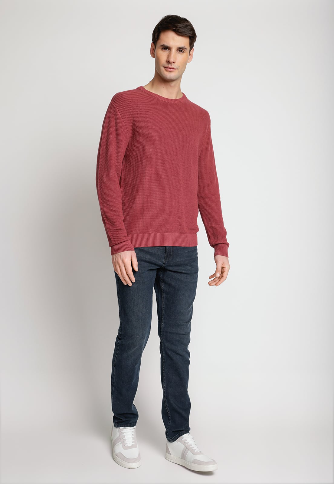 SWEATER HOMBRE CUELLO REDONDO ROUGE - 4
