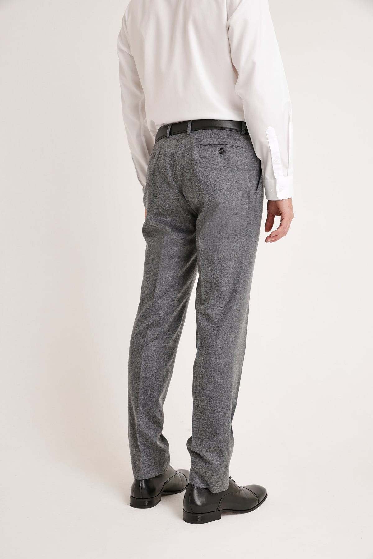 PANTALON FORMAL HOMBRE FRANELA GRIS - 2
