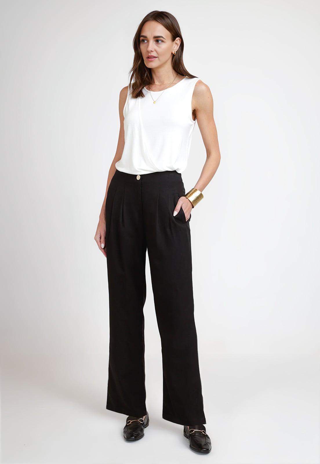 PANTALON DE MUJER MODELO AIDA PANT COLOR NEGRO - 4