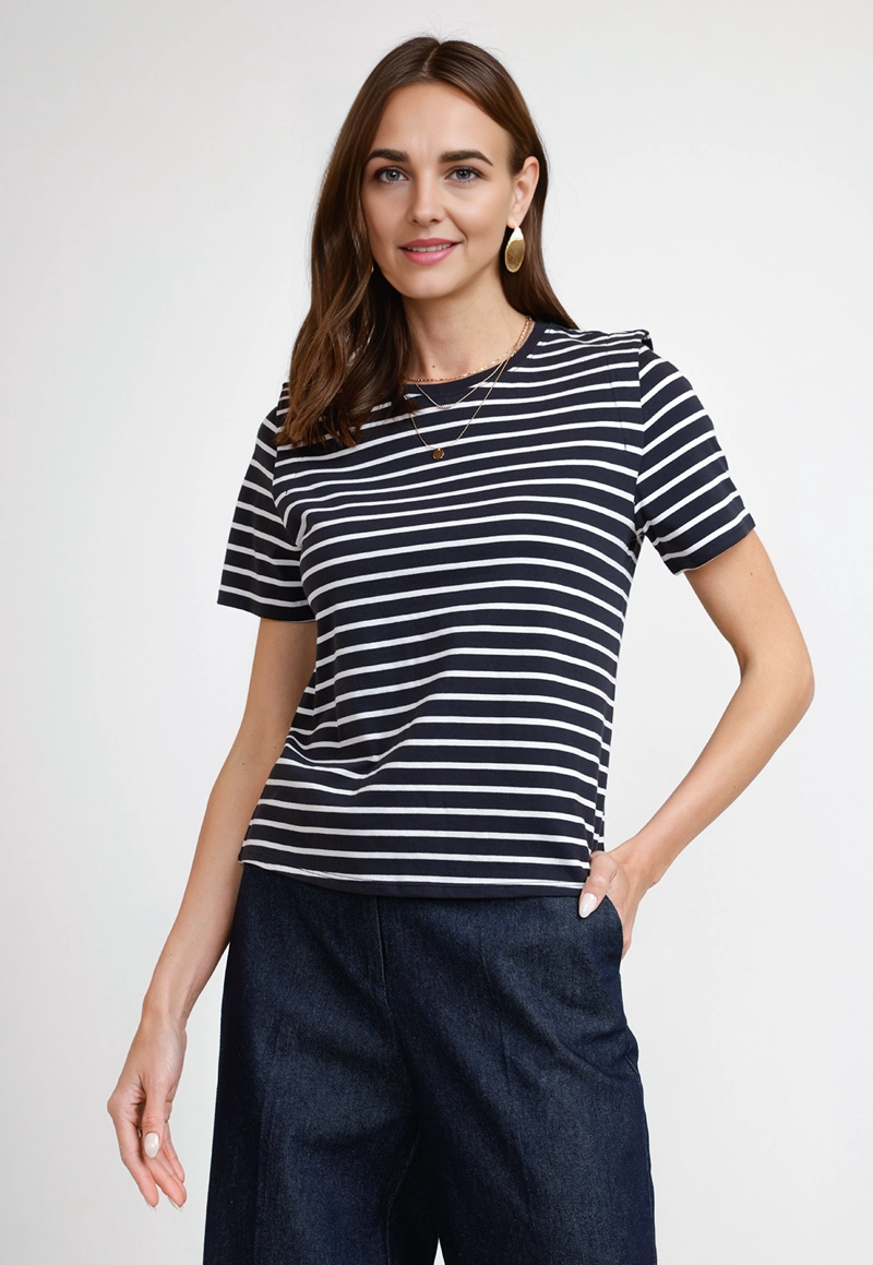 POLERA DE MUJER MODELO HANDE COLOR MARINO - 1