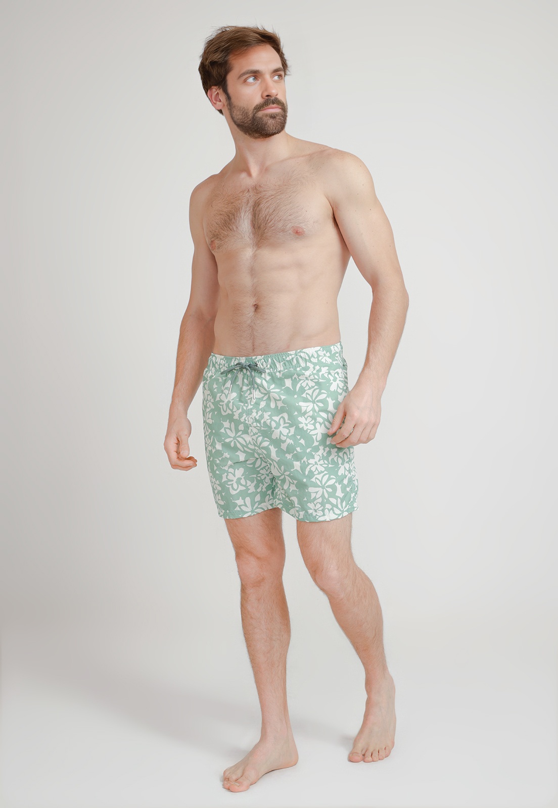 TRAJE DE BAÑO HOMBRE POLIE STER ESTAMPADO SLIM JUMA MENTA - 4