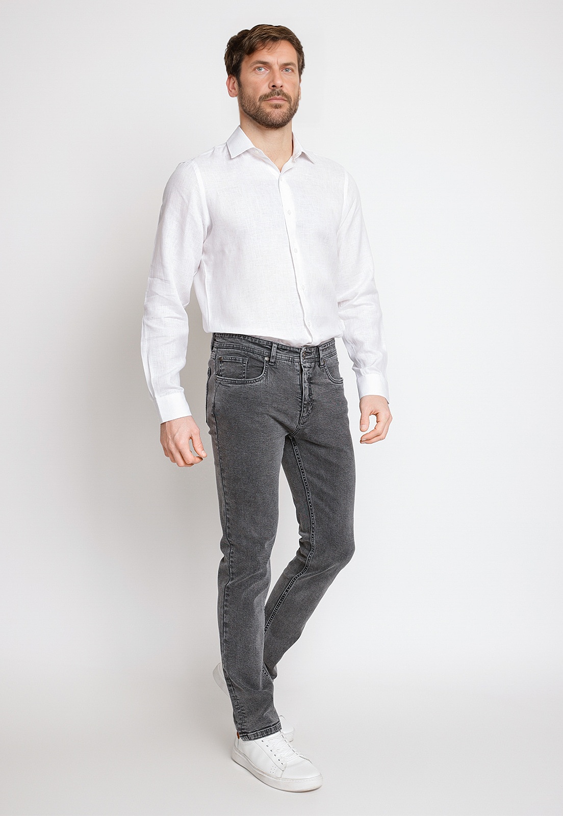 JEANS HOMBRE ALGODON LISO SLIM NAZE AZUL MEDIO - 4