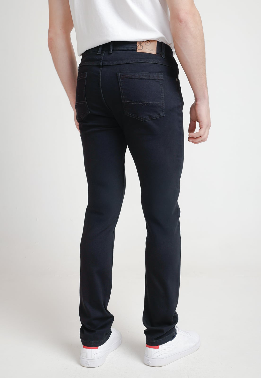 JEANS HOMBRE ALGODON LISO SKINNY NEBULA AZUL MARINO - 2