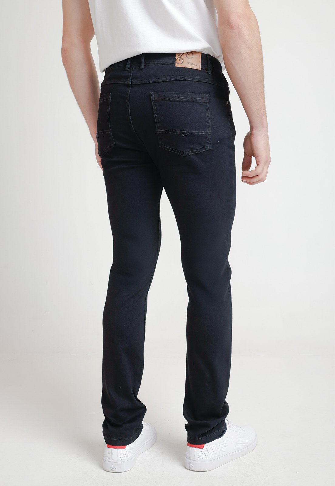 JEANS HOMBRE ALGODON LISO SKINNY NEBULA AZUL MARINO - 2