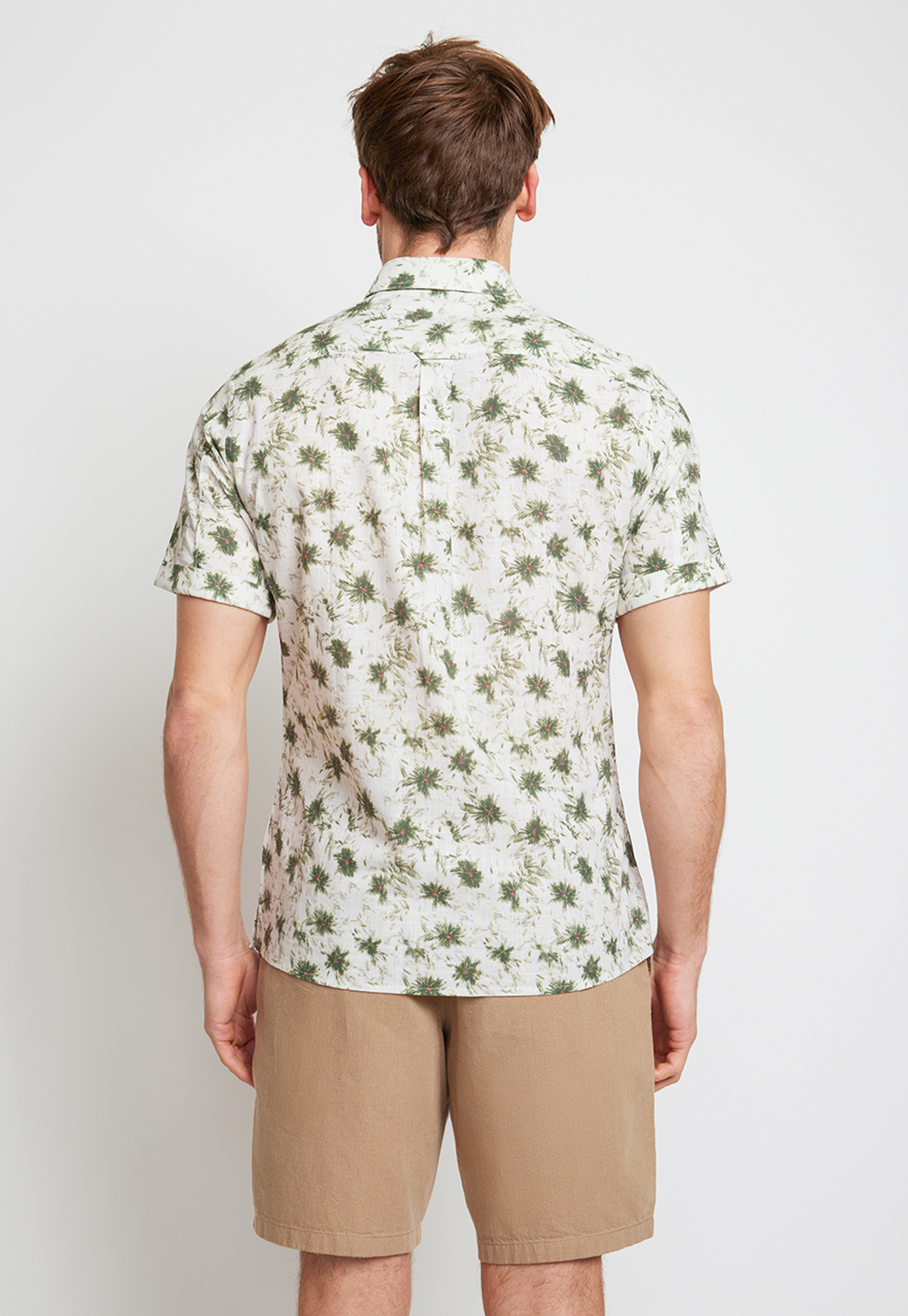 CAMISA HOMBRE ALGODON ESTAMPADA SLIM BUCK BLANCO - 2