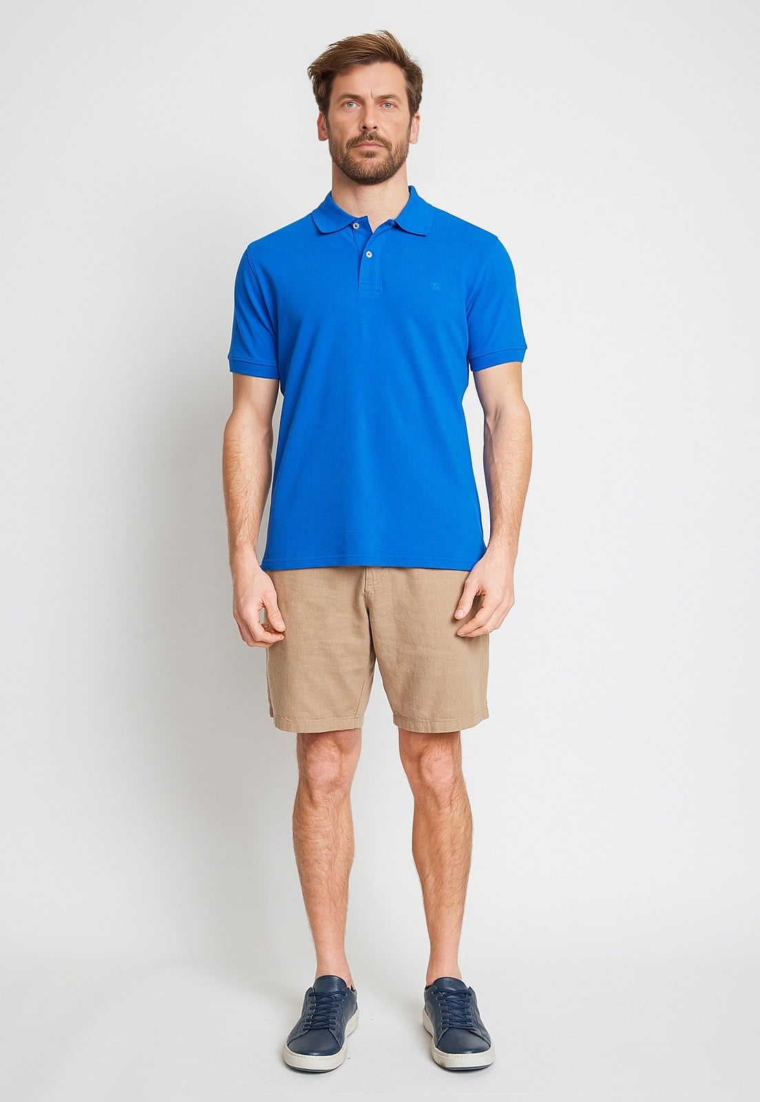 POLERA ALGODÓN HOMBRE TRIAL AZUL POLO REGULAR MARINI - 4
