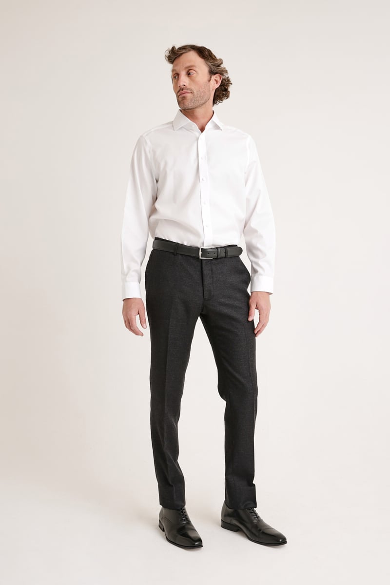 PANTALÓN LANA HOMBRE TRIAL GRIS FORMAL FRANELA MARENGO - 4