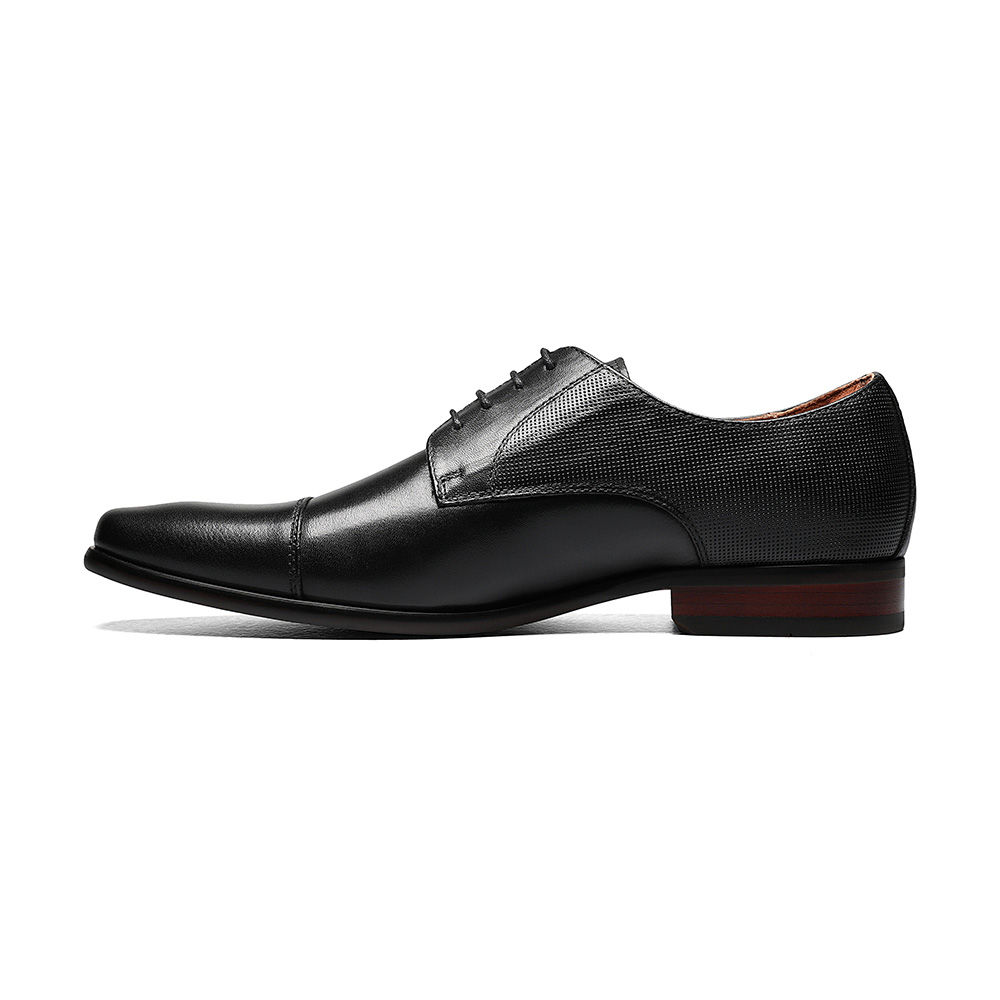 ZAPATOS POSTINO CAP TOE OXFORD NEGRO - 2