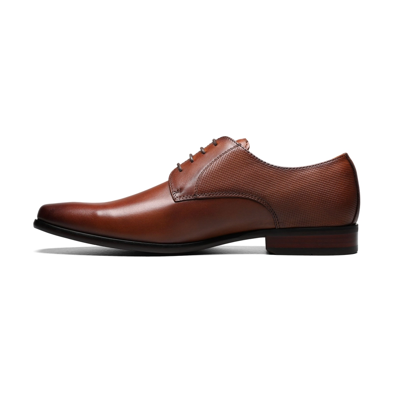 ZAPATOS POSTINO PLAIN TOE COGNAC - 5