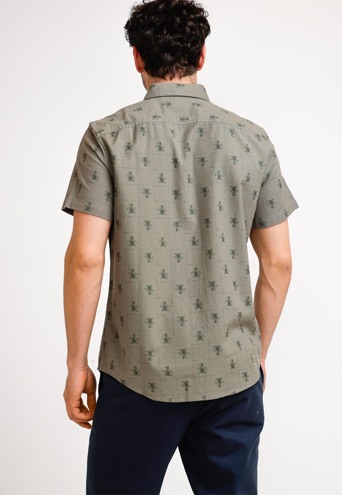CAMISA ALGODÓN HOMBRE ORIGINAL PENGUIN MILITAR ESTAMPADO - 2