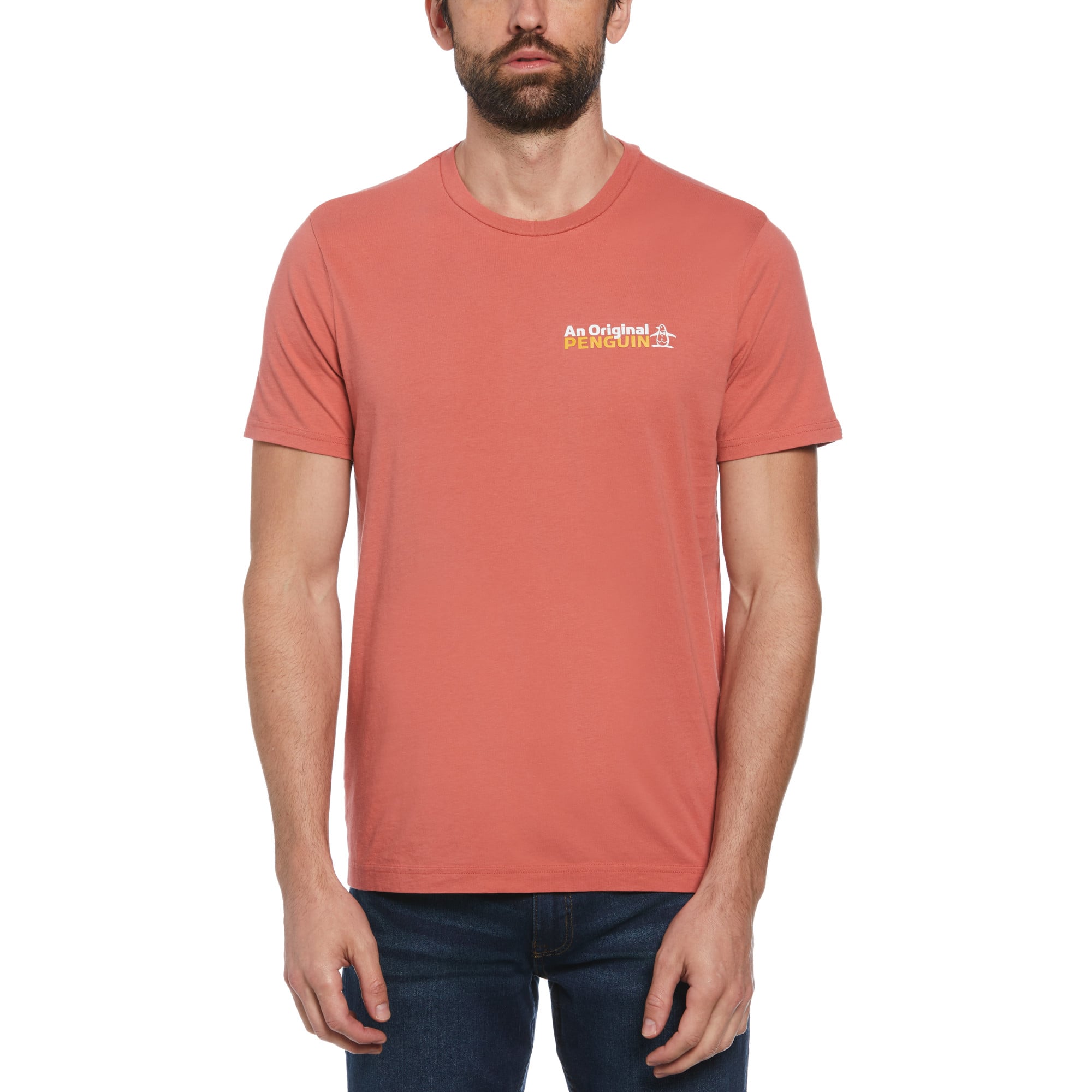 POLERA ALGODÓN HOMBRE ORIGINAL PENGUIN CORAL GOLF ESTAMPADO - 1