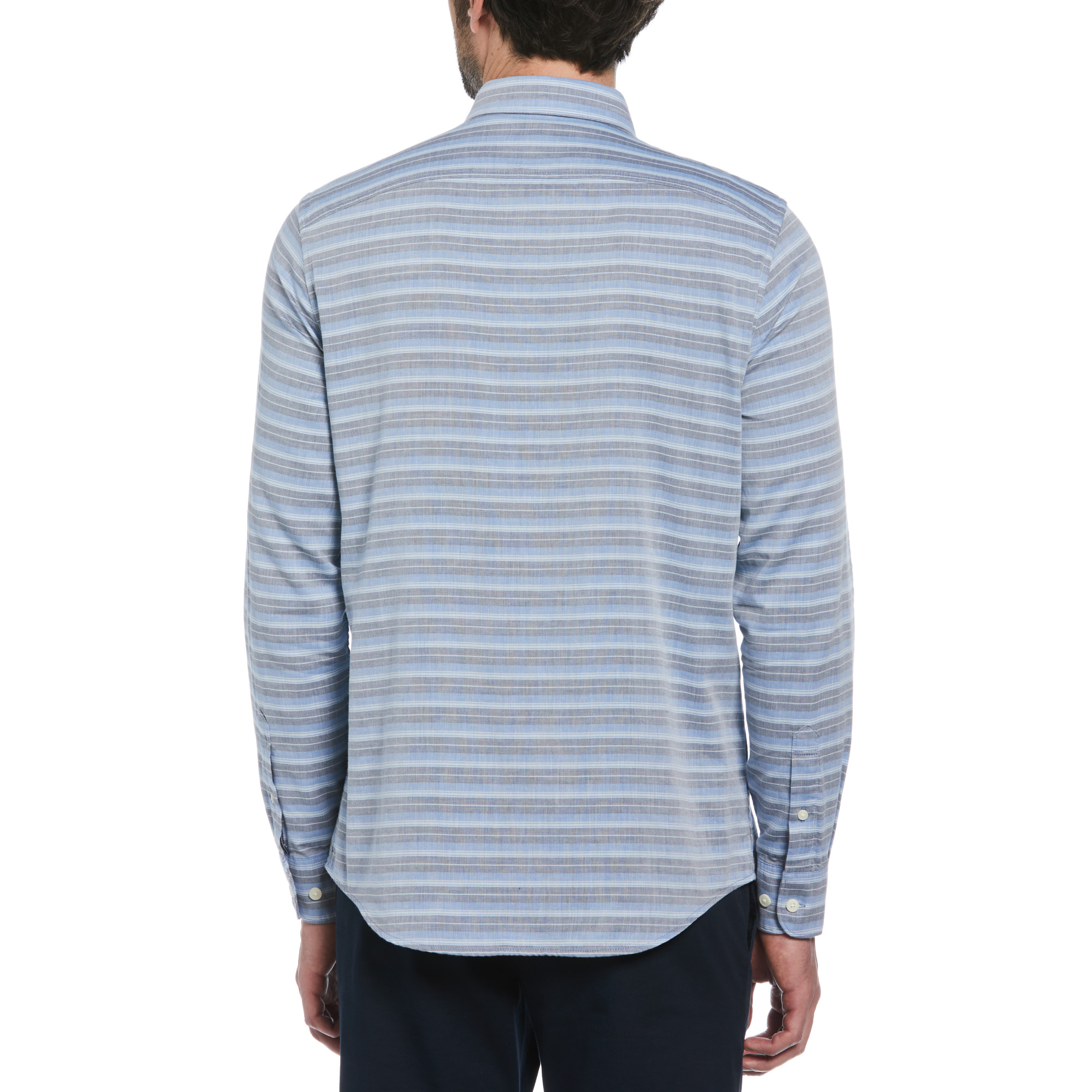 CAMISA ALGODÓN HOMBRE ORIGINAL PENGUIN AZUL RAYAS - 2