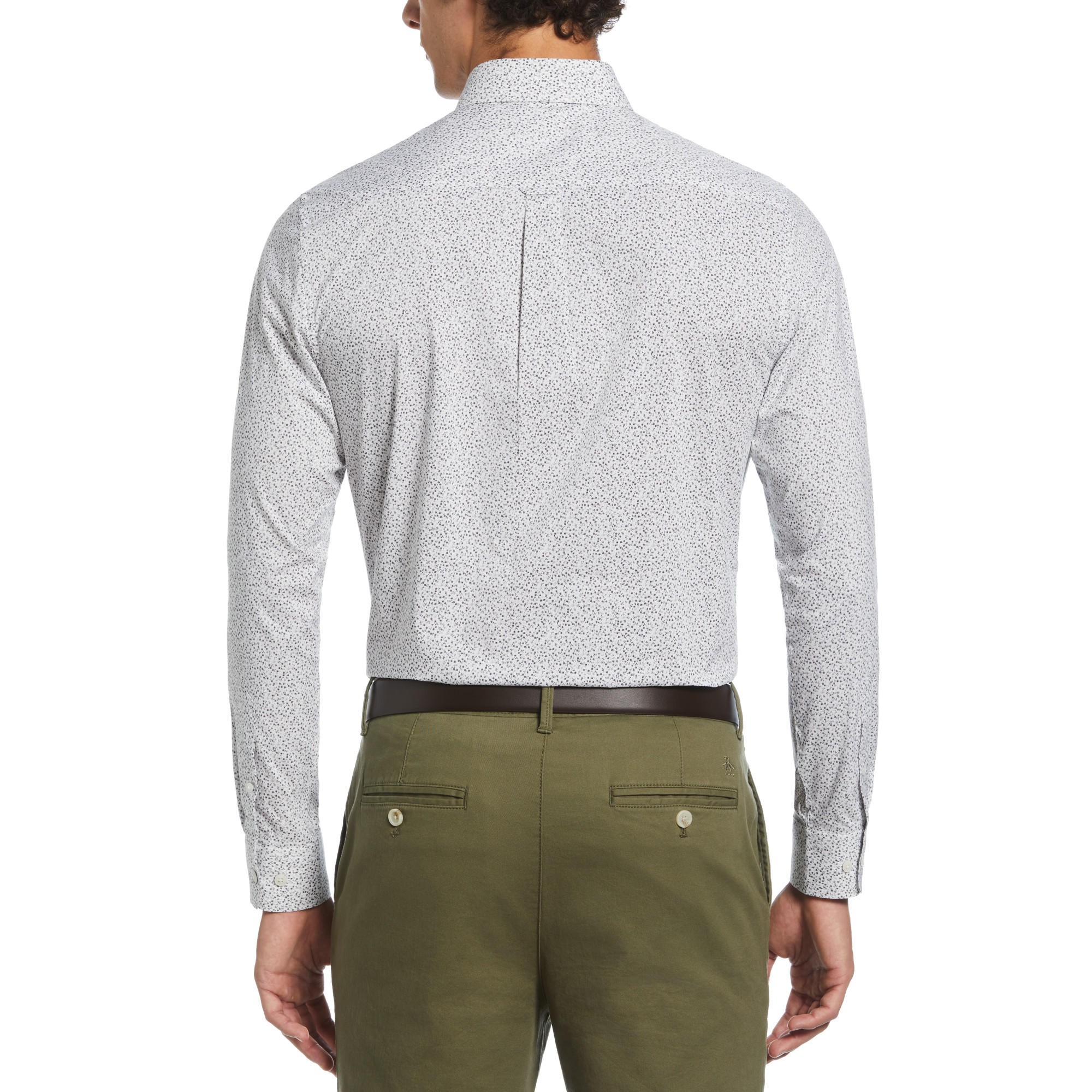 CAMISA ALGODÓN HOMBRE ORIGINAL PENGUIN GRIS FORMAL ESTAMPADO - 2