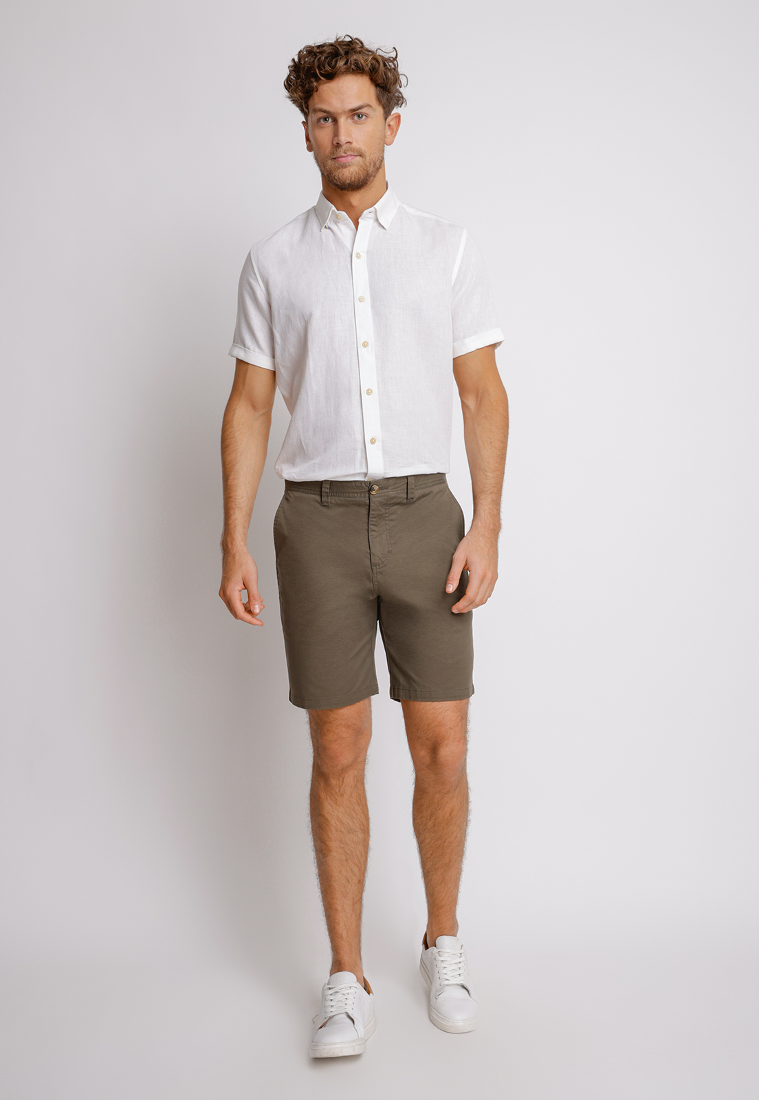 SHORT ALGODÓN HOMBRE TRIAL VERDE SLIM FIT VALERIO - 4