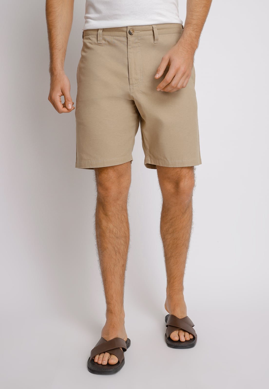 SHORT ALGODÓN HOMBRE TRIAL CAFÉ SLIM FIT VENUS CLARO - 1