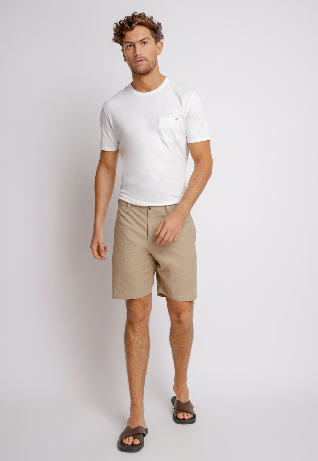 SHORT ALGODÓN HOMBRE TRIAL CAFÉ SLIM FIT VENUS CLARO - 4