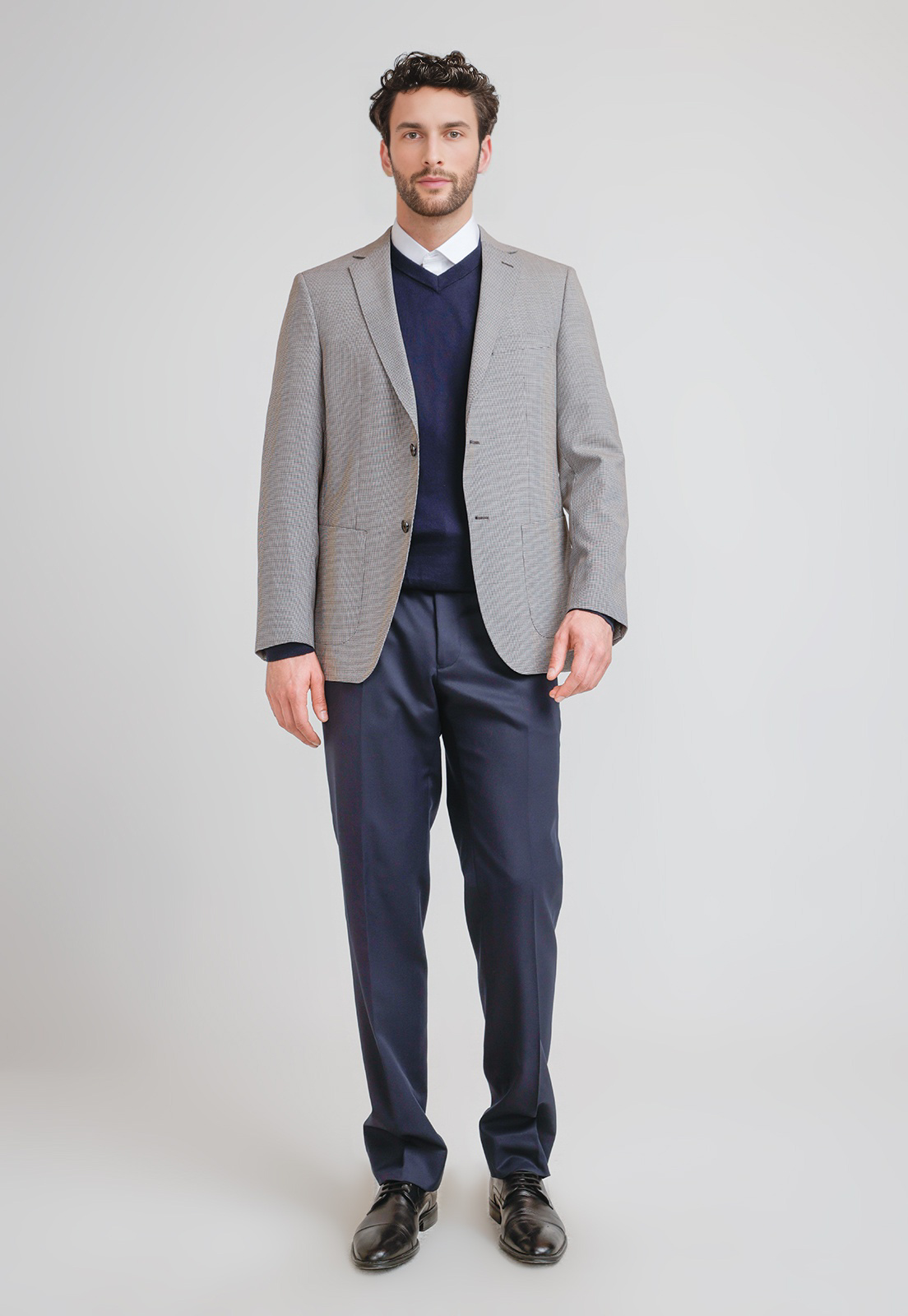 CHAQUETA HOMBRE FORMAL LANA S100'S TRAVEL CAFE - 4