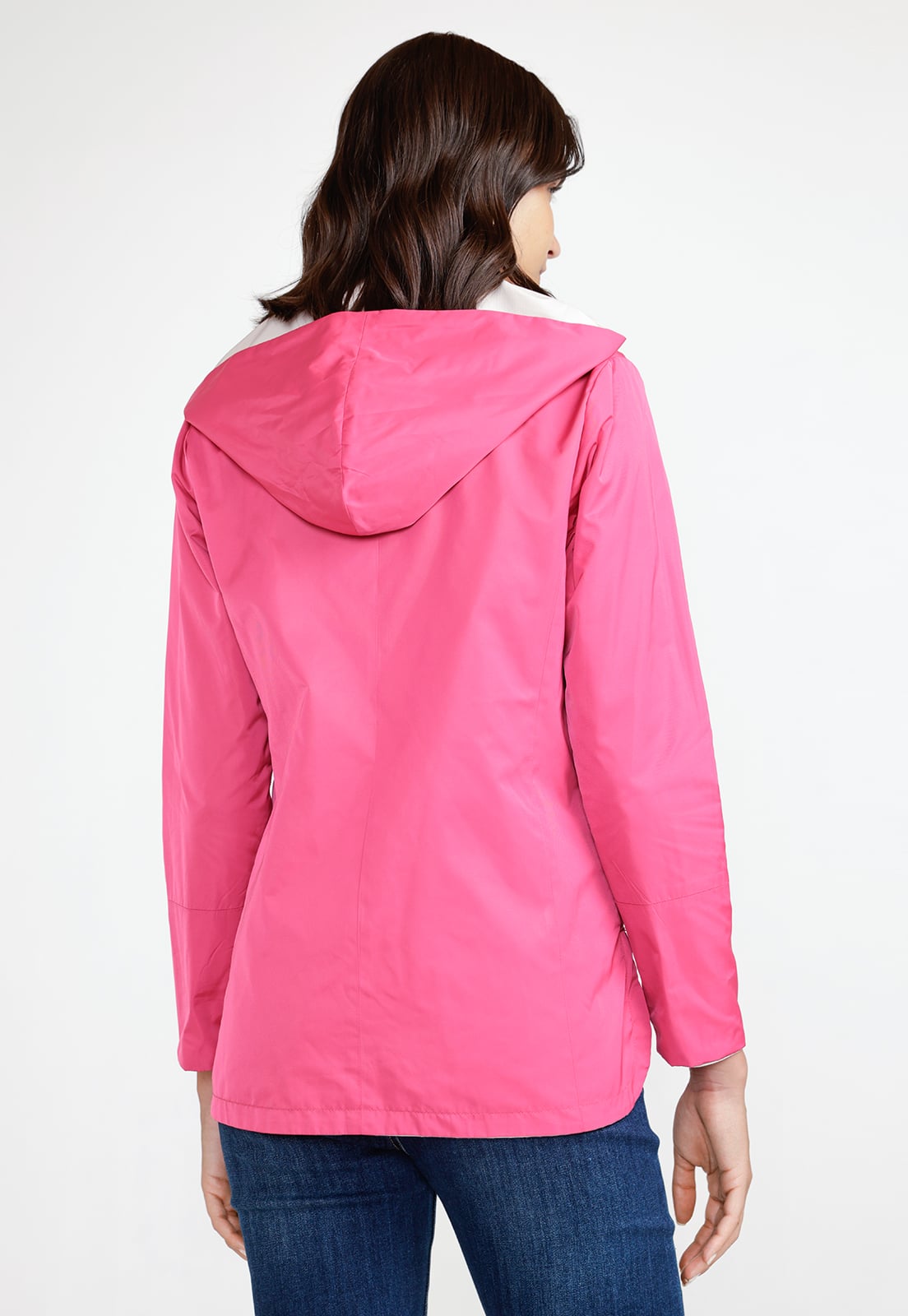 CHAQUETA MUJER REVERSIBLE EVA CREMA/FUCSIA - 3