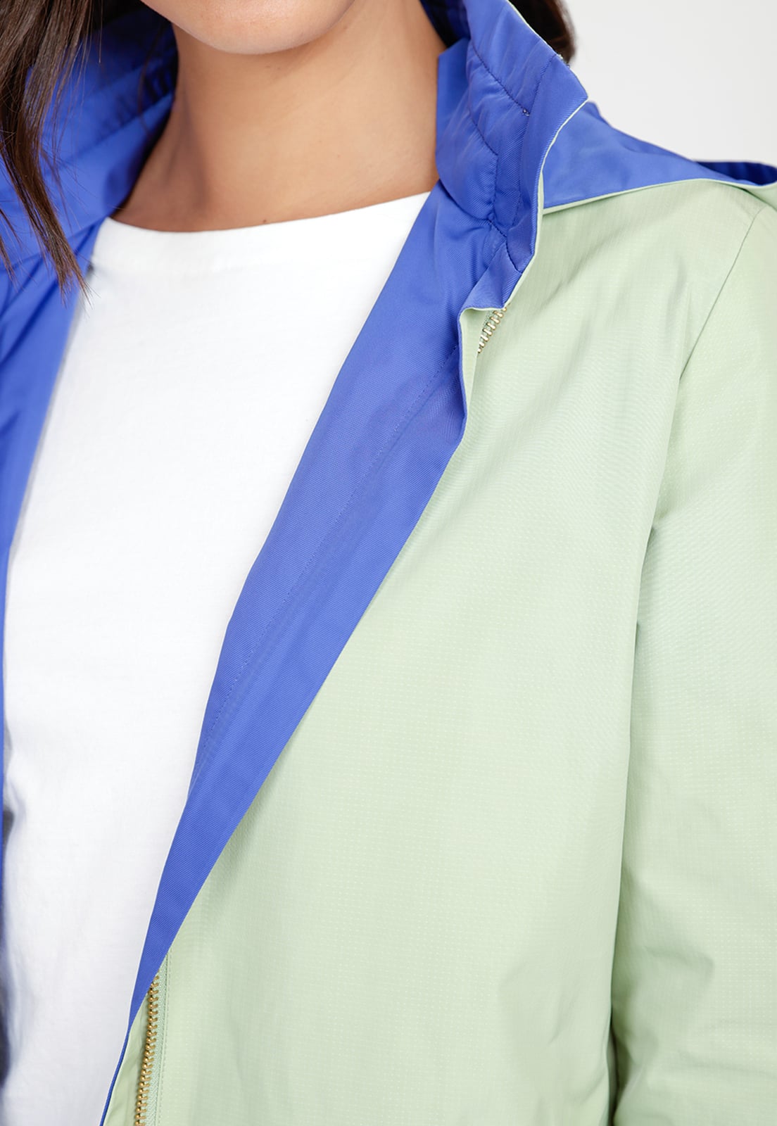 CHAQUETA MUJER REVERSIBLE EVA VERDE/AZULINO - 5