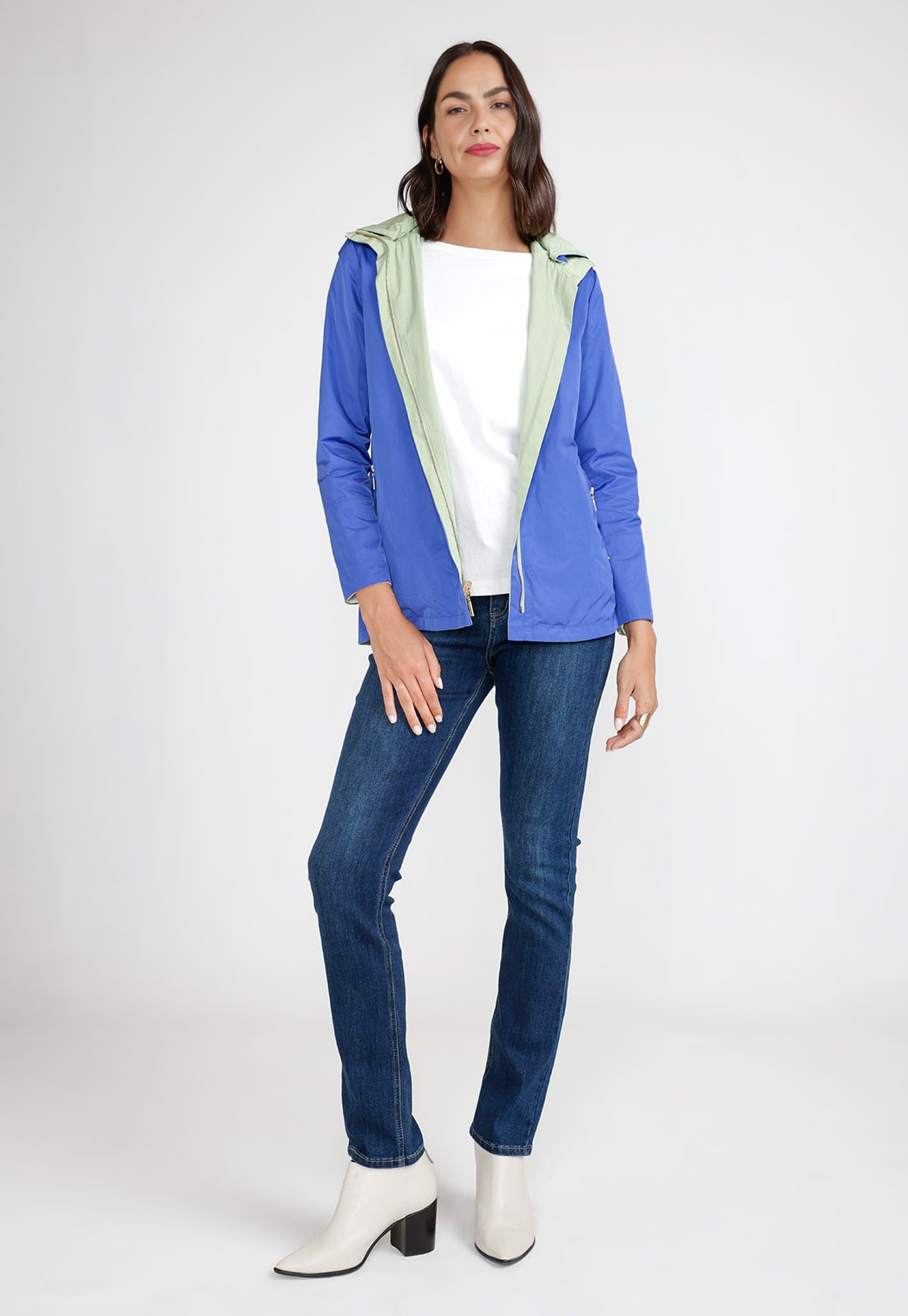 CHAQUETA MUJER REVERSIBLE EVA VERDE/AZULINO - 7