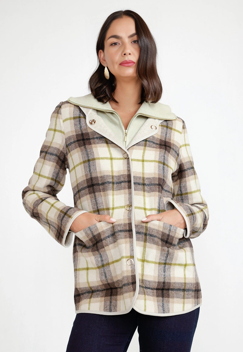 CHAQUETON MUJER MARLEE BEIGE - 1