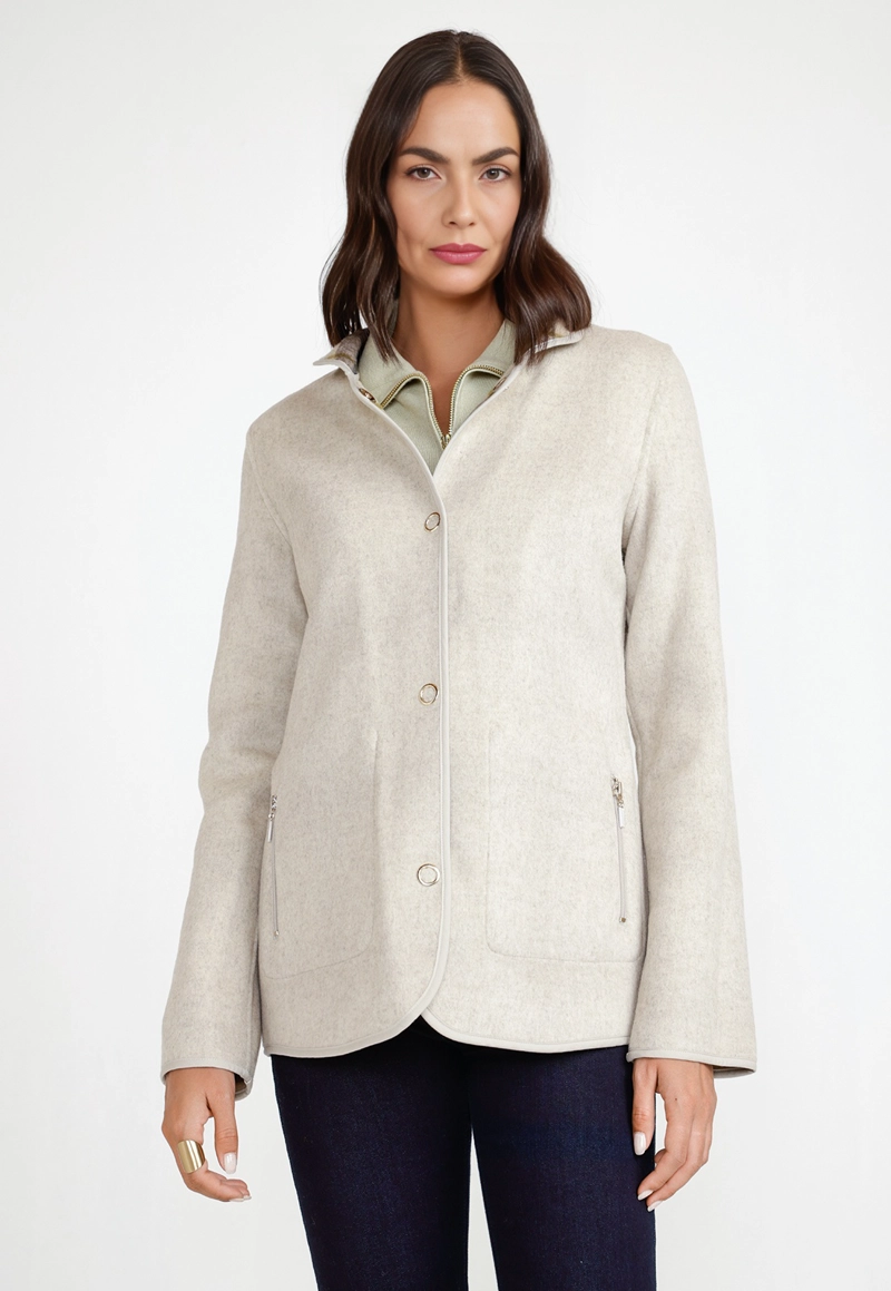 CHAQUETON MUJER MARLEE BEIGE - 2