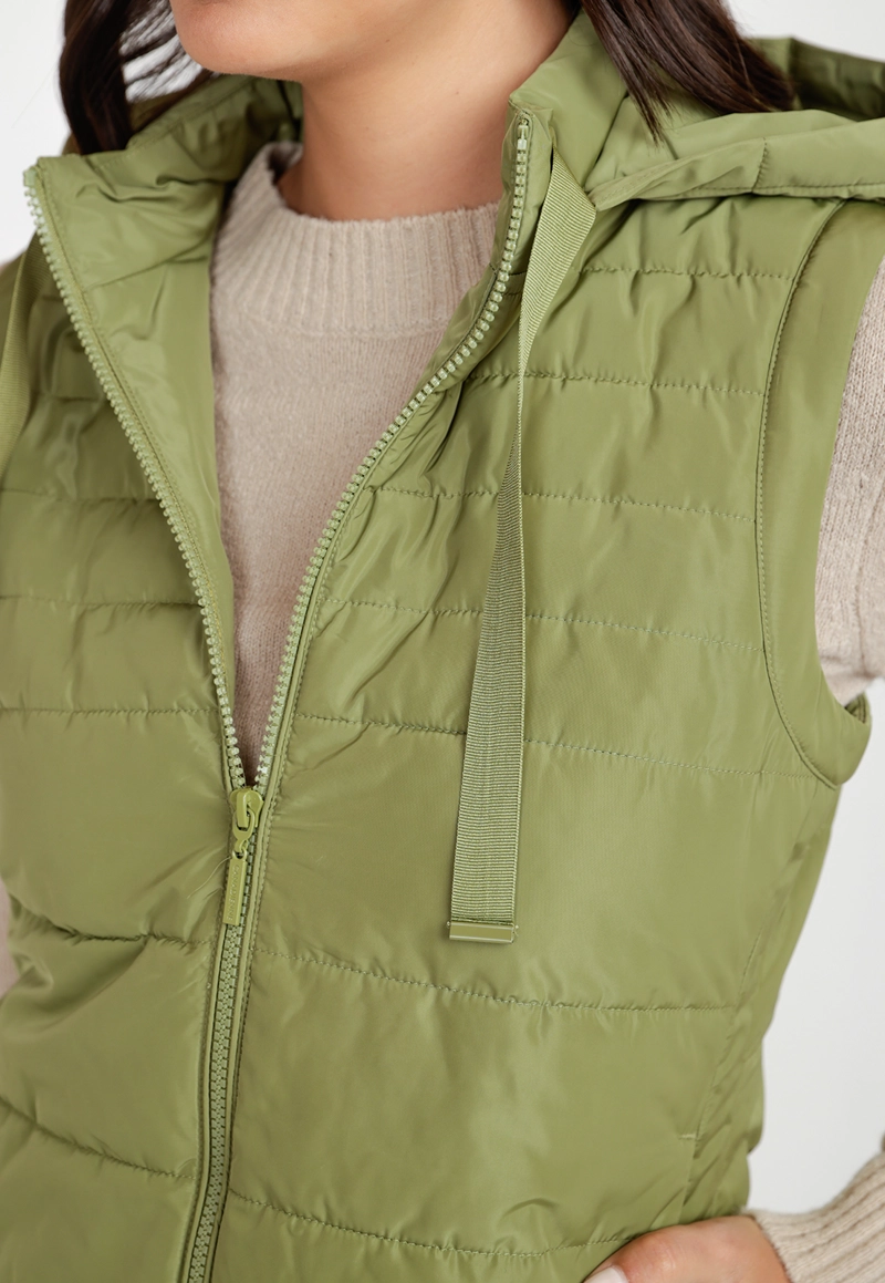 PARKA MUJER SIN MANGAS BIMBA VERDE - 3